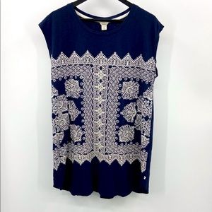 Lucky Brand Sleeveless Shift Dress - Size: XL